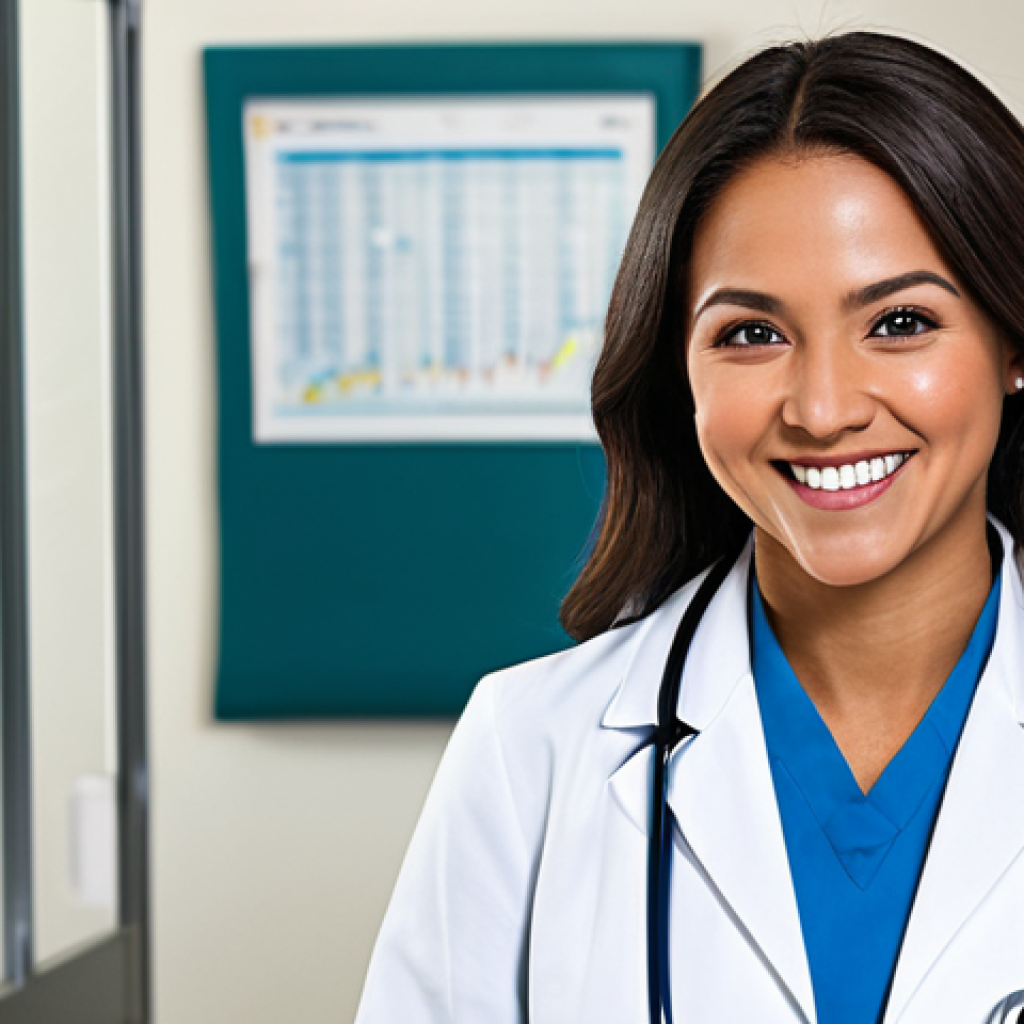 청소년상담사 자격증 취득 후 자원봉사 경험 - **

A professional female doctor, fully clothed in a modest white lab coat and stethoscope, smiling ...