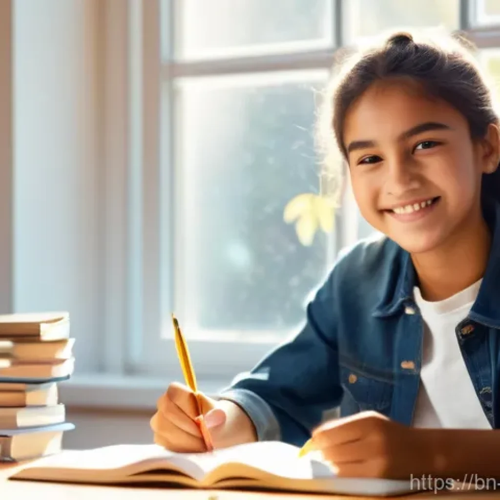 청소년상담사 실기시험 준비 요령 - **Prompt:** A vibrant and optimistic teenage student, male or female, around 16-18 years old, sittin...